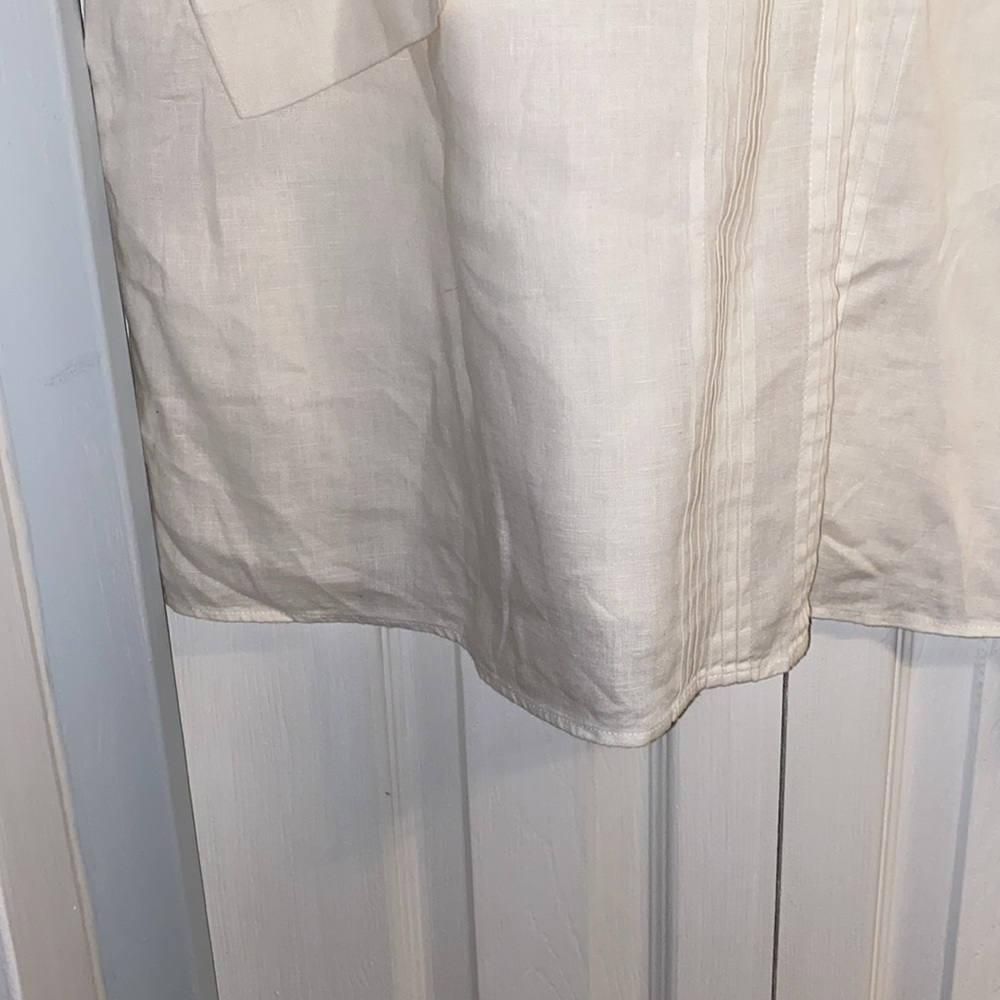 Lafayette 148 NY Linen Tunic Shirt - Picture 4 of 10